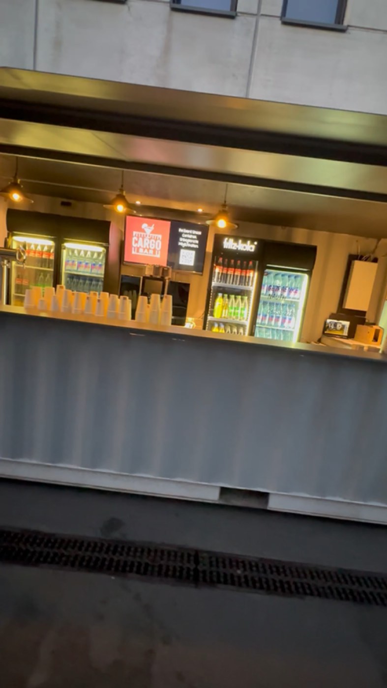 Anlieferung des Containers per Autokran