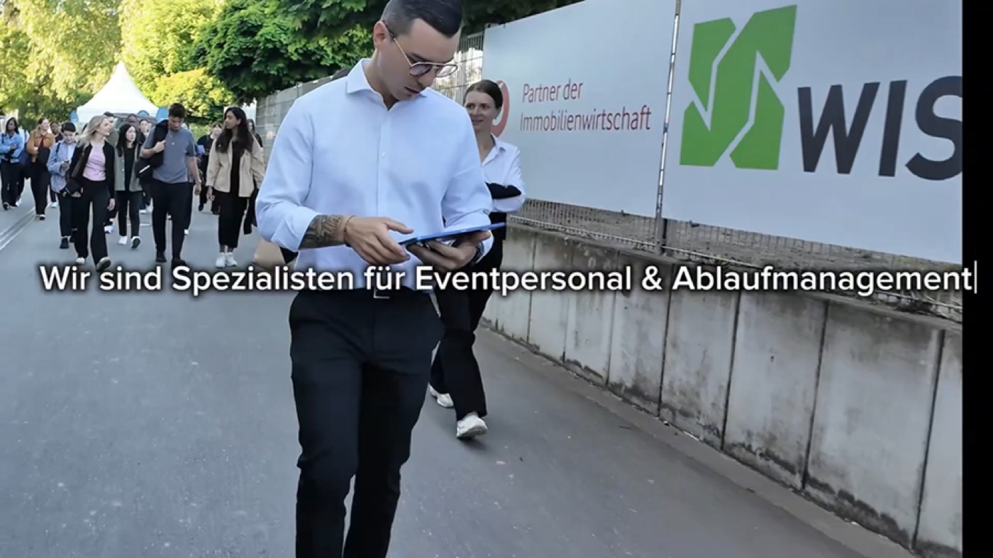 Geschultes Eventpersonal im Einsatz